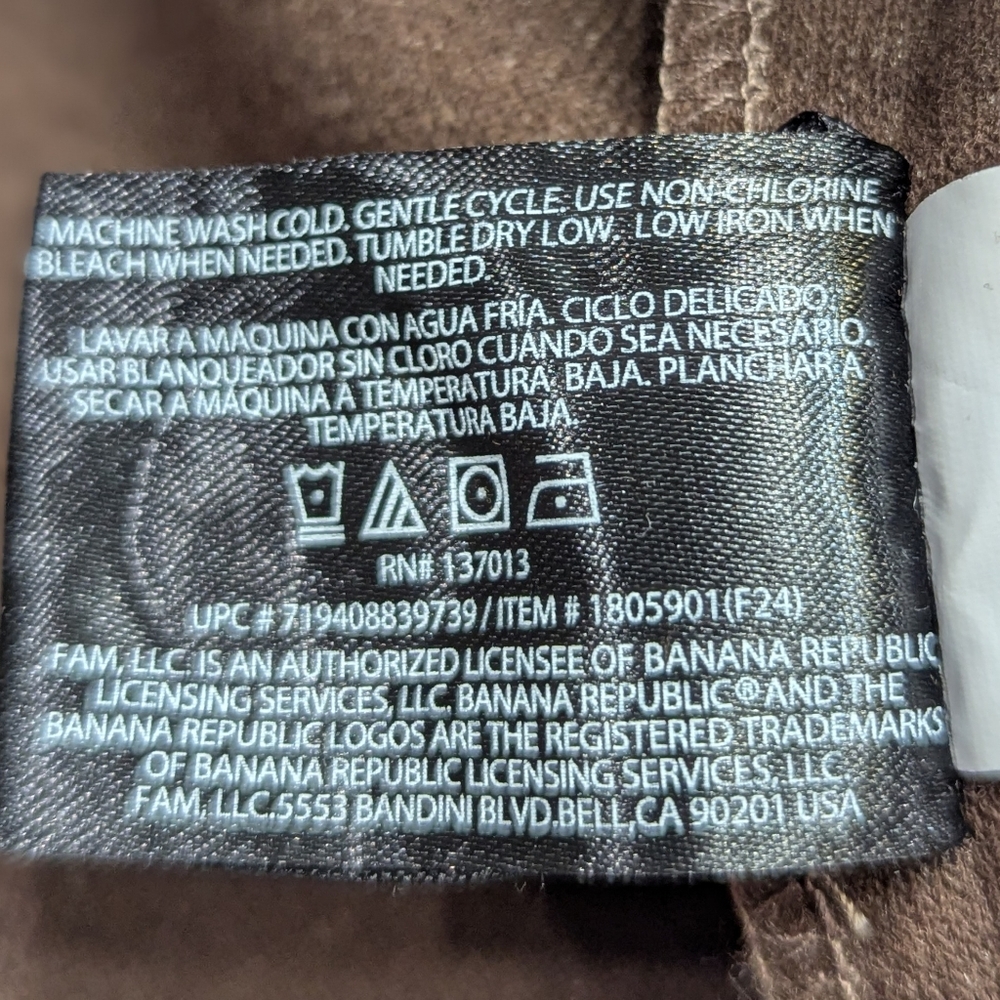 Women's | Banana Republic | Utility Jacket Shacket Classic Collar | Brown | XL - Picture 10 of 11